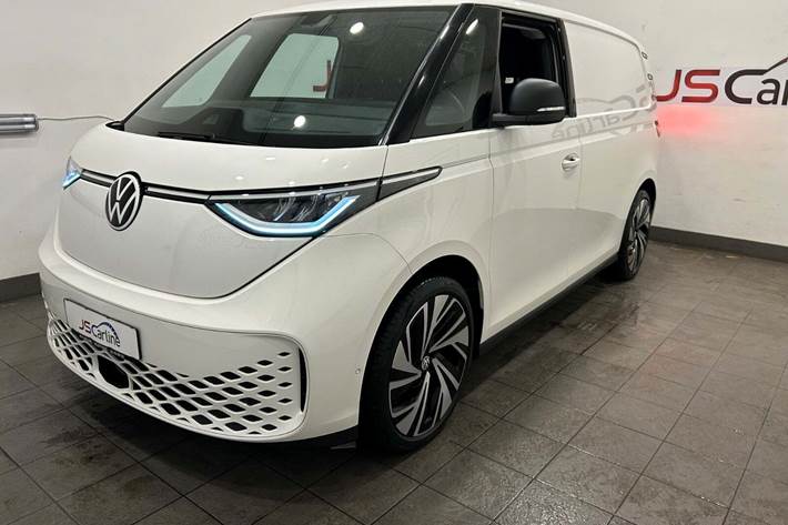 Hvid VW ID.Buzz fra 2023 set udefra