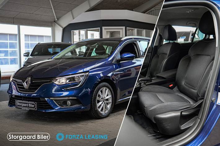 Blå Renault Megane IV fra 2017