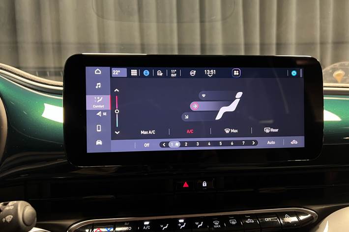 Blå Fiat 500e fra 2023