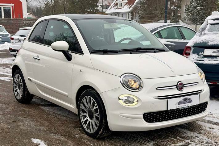 Hvid Fiat 500 fra 2018