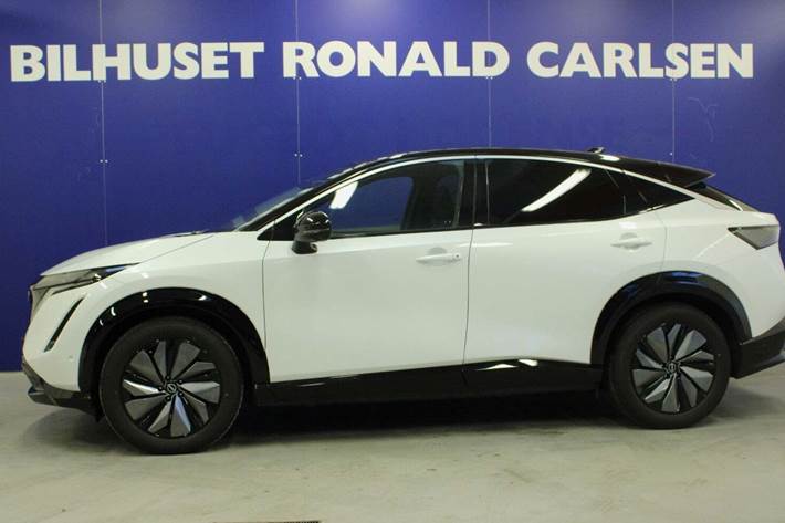 Hvid Nissan Ariya fra 2024