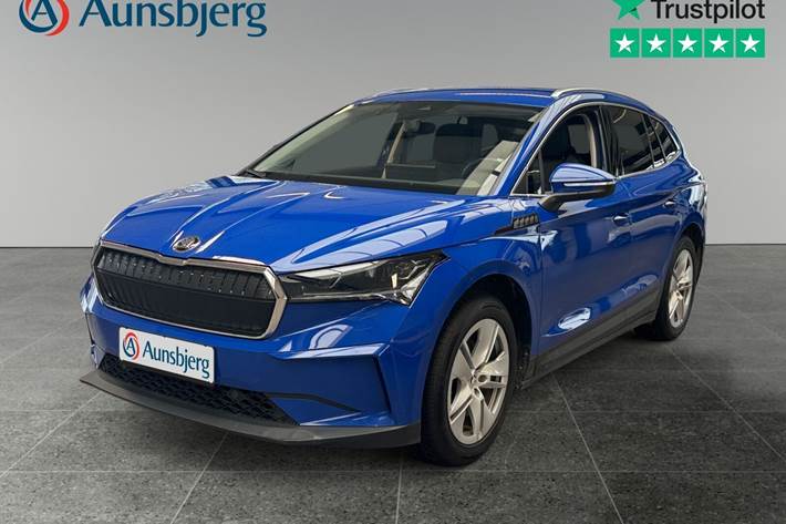 Blå Skoda Enyaq fra 2022