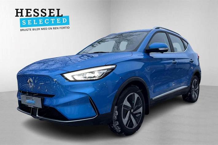 Blå MG ZS fra 2022 set udefra