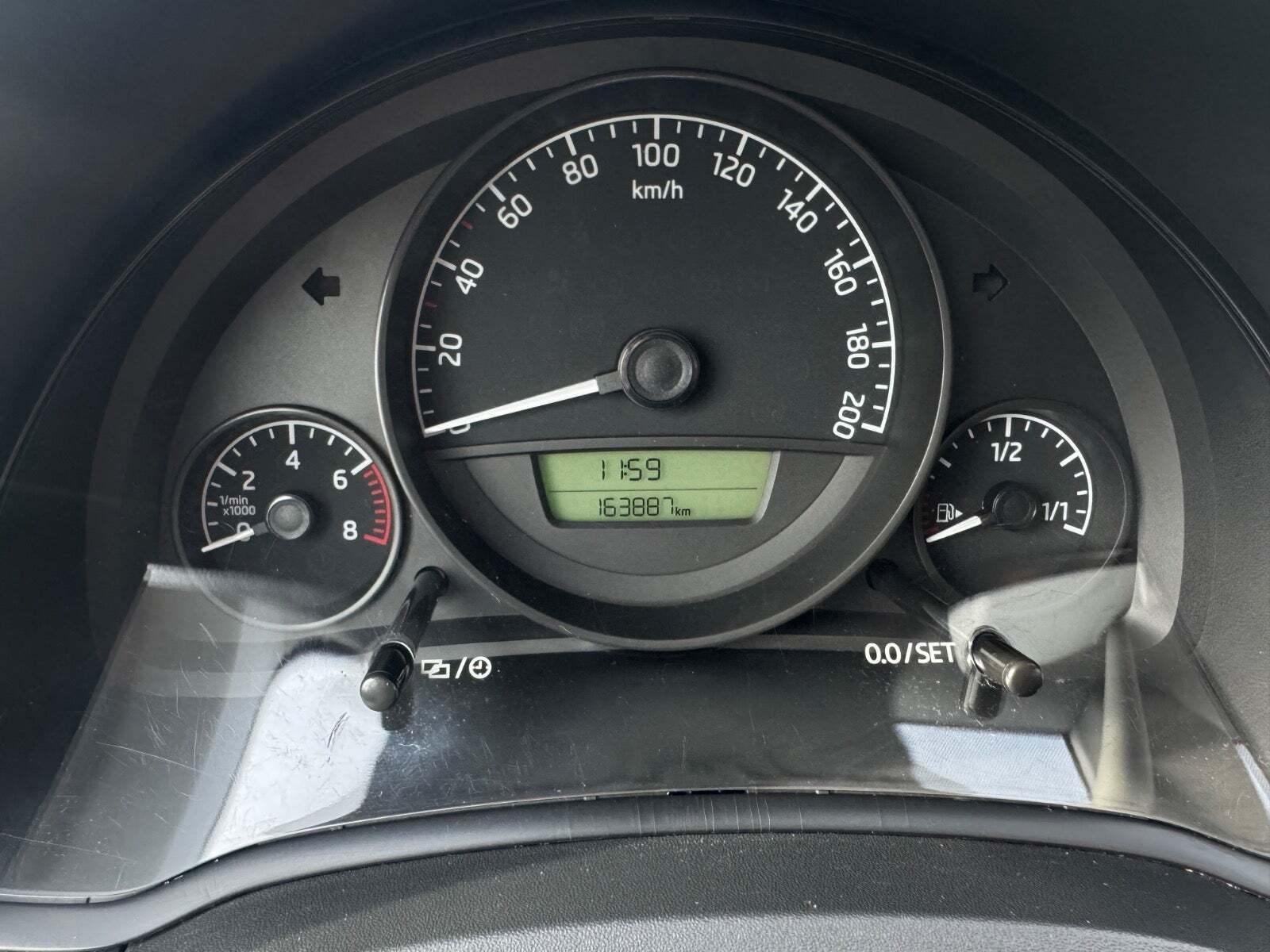 Rød Skoda Citigo fra 2013