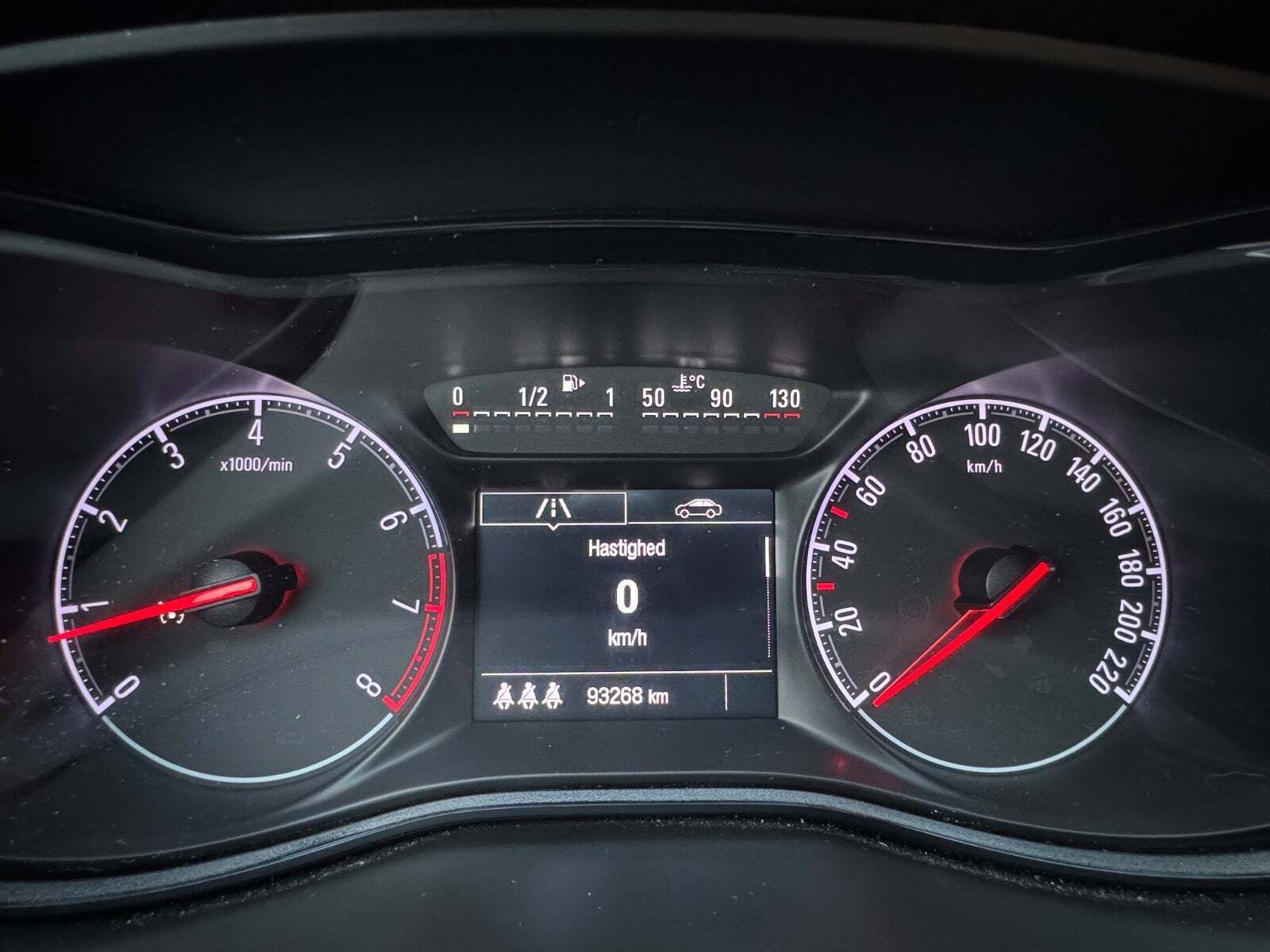 Blå Opel Corsa fra 2019