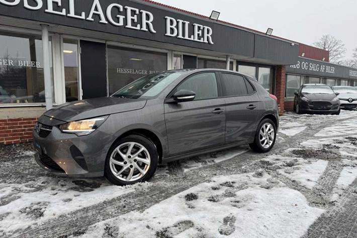 Grå Opel Corsa fra 2020 set udefra