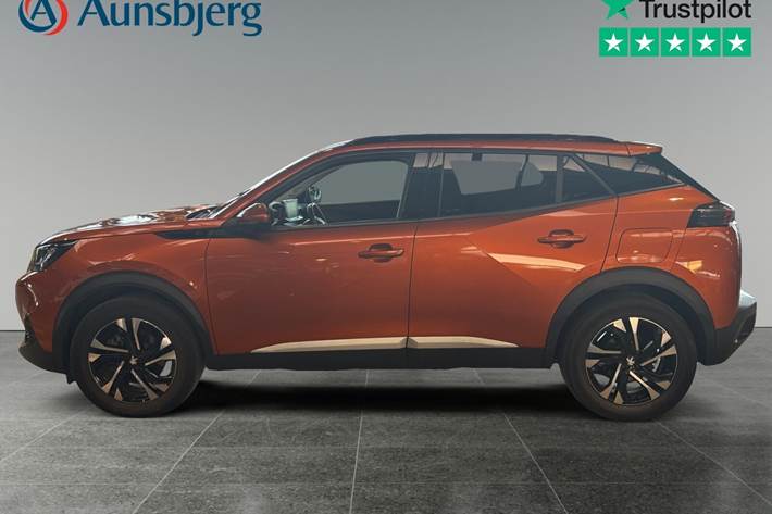 Orange Peugeot e-2008 fra 2021