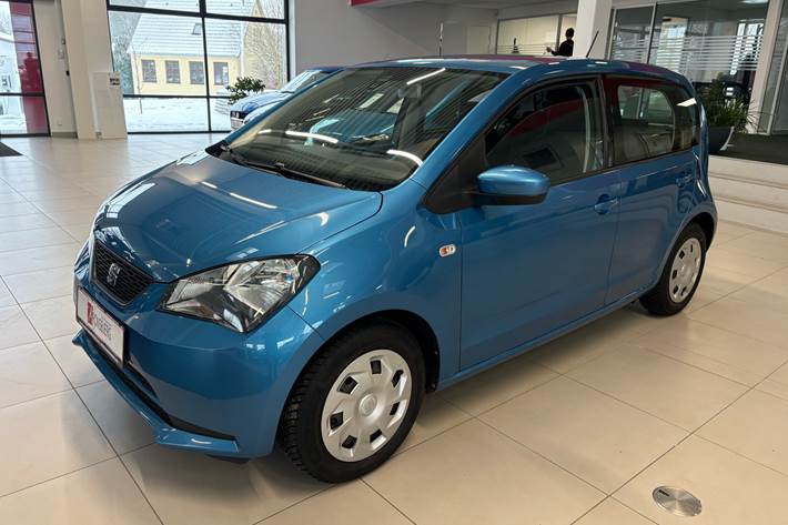 Blå Seat Mii fra 2018 set udefra