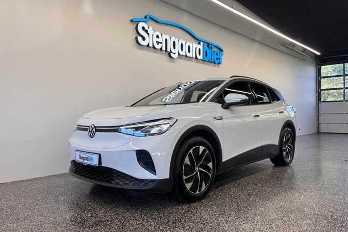 Hvid VW ID.4 fra 2022 set udefra