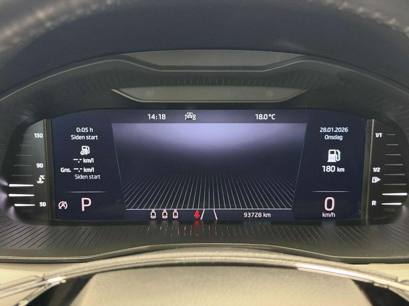 Sort Skoda Scala fra 2022