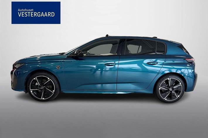 Blå Peugeot E-308 fra 2024