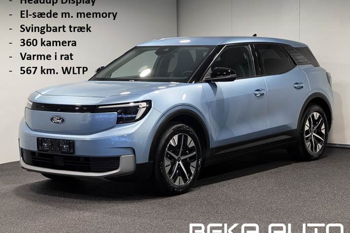 Blå Ford Explorer fra 2025 set udefra