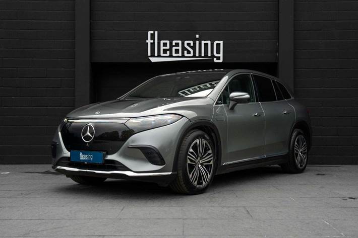 Grå Mercedes EQS450+ SUV fra 2023