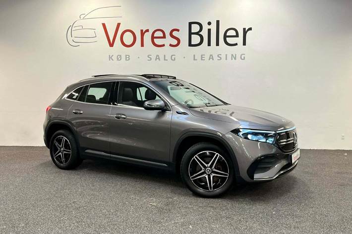 Grå Mercedes EQA250 fra 2022 set udefra
