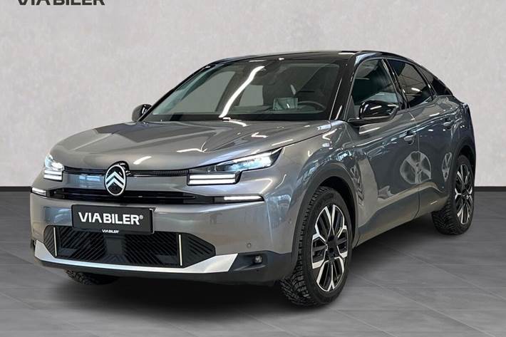 Grå Citroën ë-C4 fra 2025 set udefra