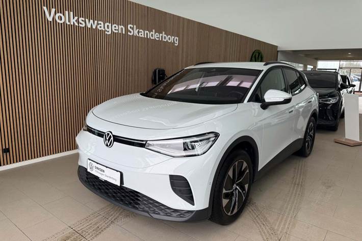 Hvid VW ID.4 fra 2025 set udefra