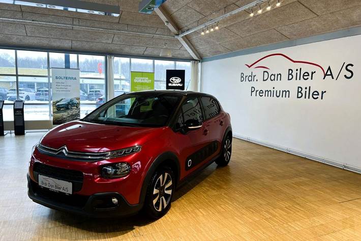 Grå Citroën C3 fra 2019 set udefra