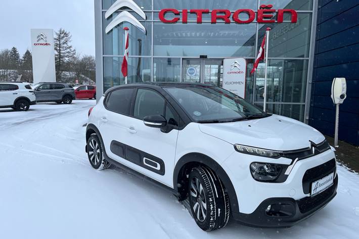 Hvid Citroën C3 fra 2022 set udefra