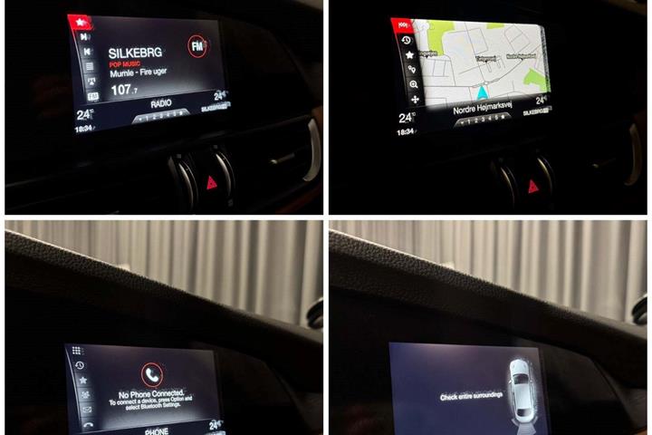 Rød Alfa Romeo Giulia fra 2016