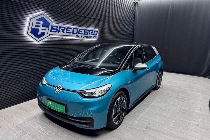 Grå VW ID.3 fra 2020 set udefra