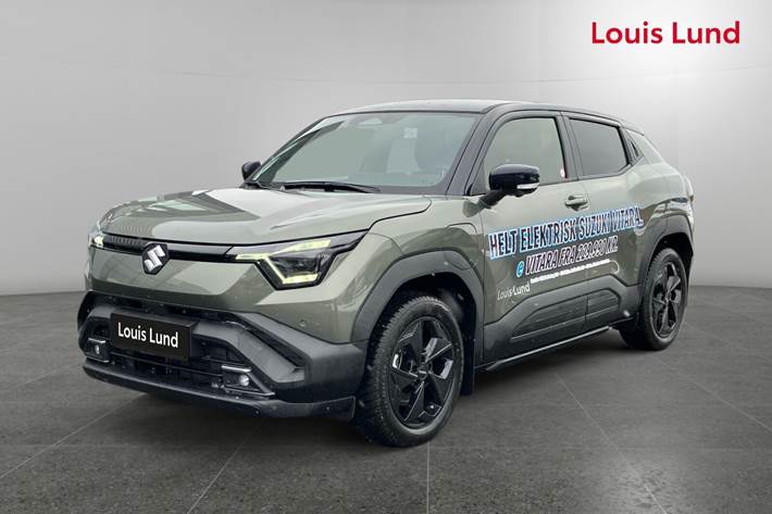 Grøn Suzuki eVitara fra 2025 set udefra