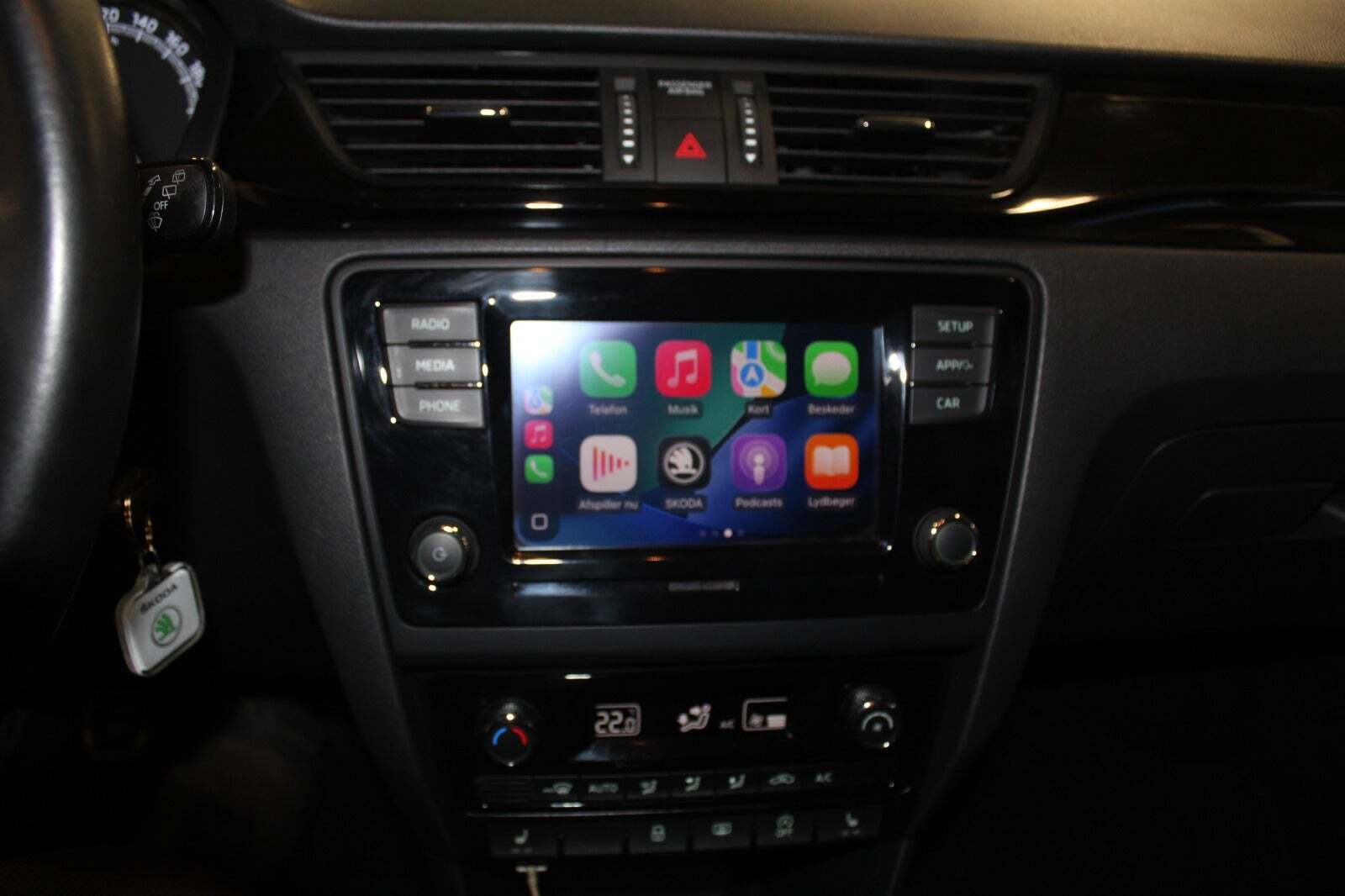 Hvid Skoda Rapid fra 2018