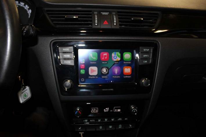 Hvid Skoda Rapid fra 2018