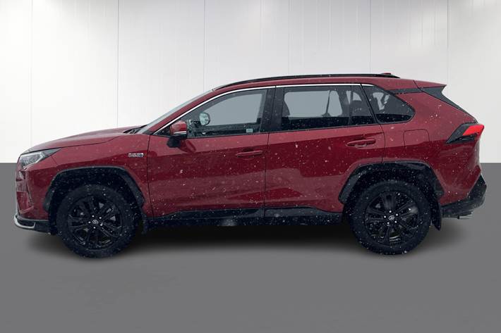 Rød Toyota RAV4 Plug-in fra 2021
