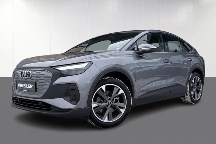 Grå Audi Q4 fra 2021 set udefra
