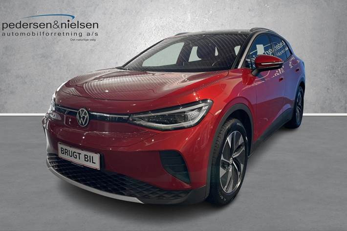 Rød VW ID.4 fra 2025 set udefra