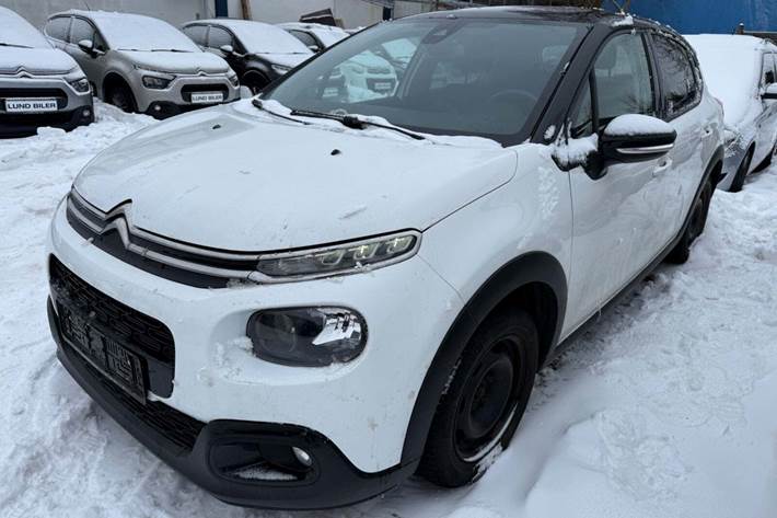 Hvid Citroën C3 fra 2019 set udefra