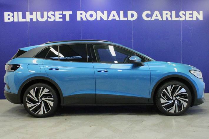 Blå VW ID.4 fra 2025