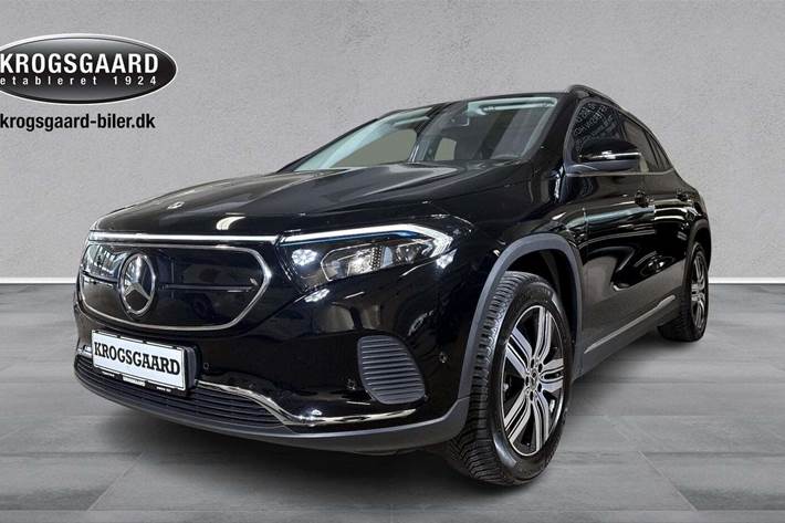 Sort Mercedes EQA250+ fra 2023 set udefra