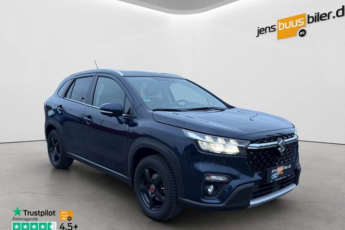 Blå Suzuki S-Cross fra 2022 set udefra