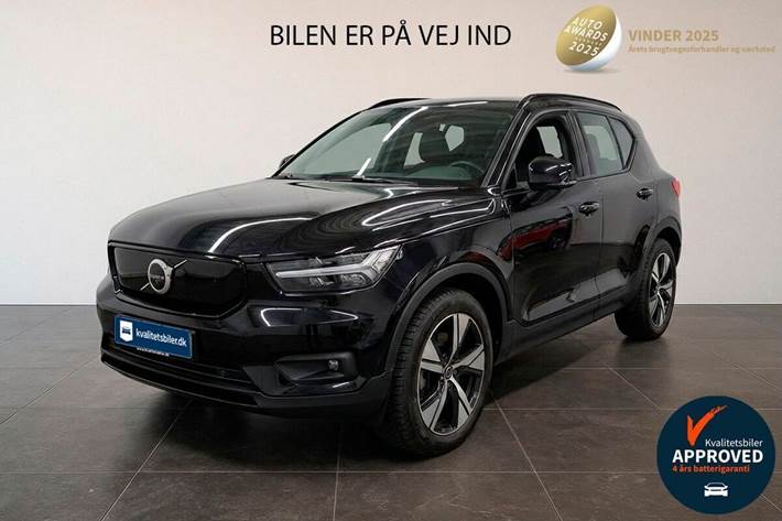 Sort Volvo XC40 fra 2020 set udefra