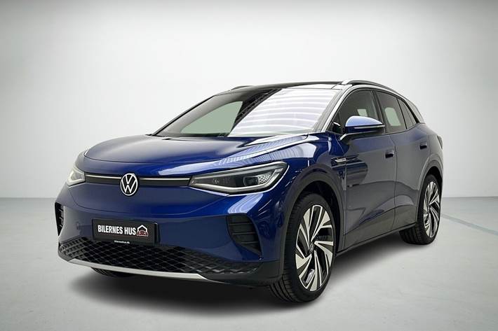Blå VW ID.4 fra 2023 set udefra