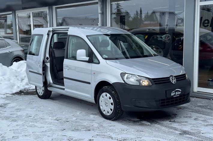 Sølv VW Caddy fra 2012