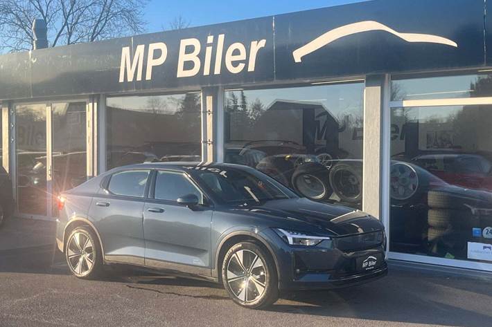 Blå Polestar 2 fra 2024