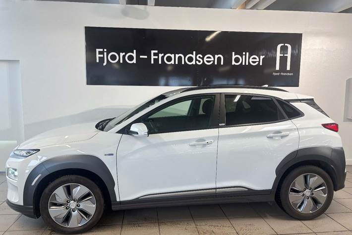 Hvid Hyundai Kona fra 2020