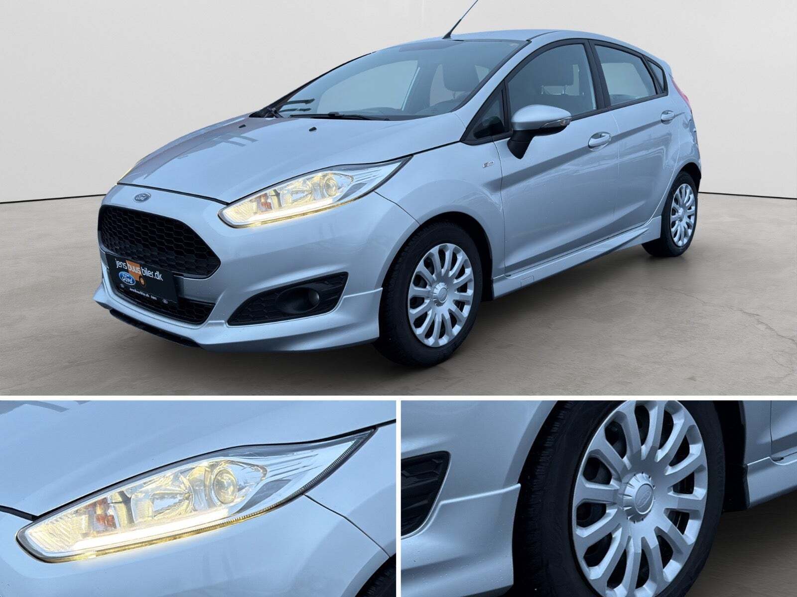 Grå Ford Fiesta fra 2017