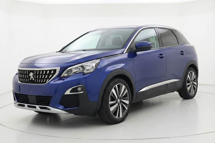Blå Peugeot 3008 fra 2019