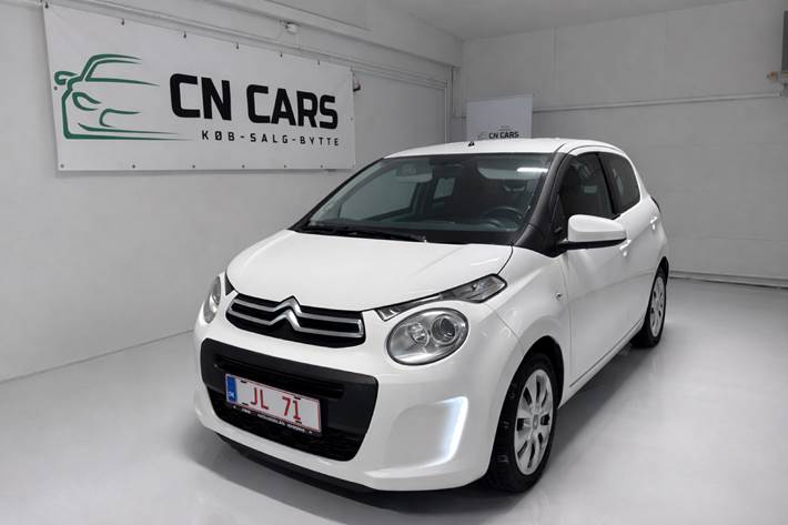 Hvid Citroën C1 fra 2017 set udefra