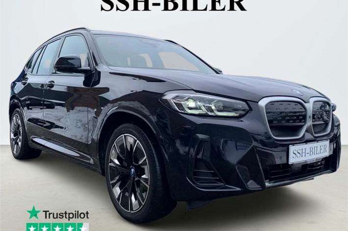 Sort BMW iX3 fra 2022 set udefra