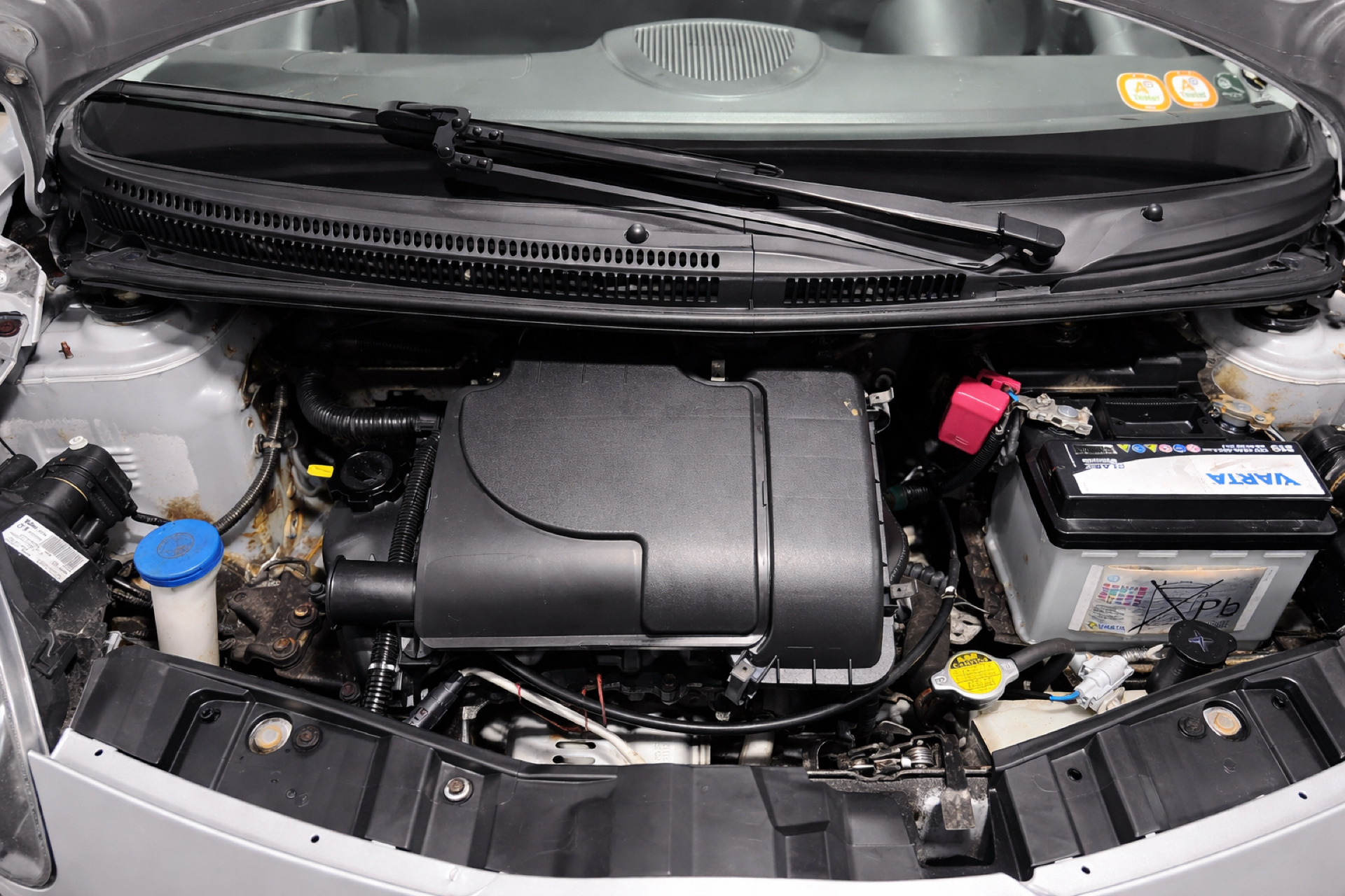 Blå Toyota Aygo fra 2007