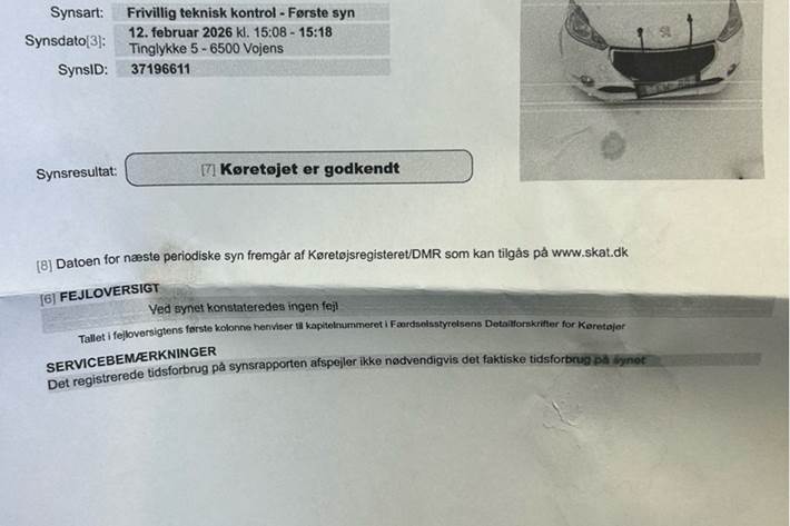 Hvid Peugeot 208 fra 2013