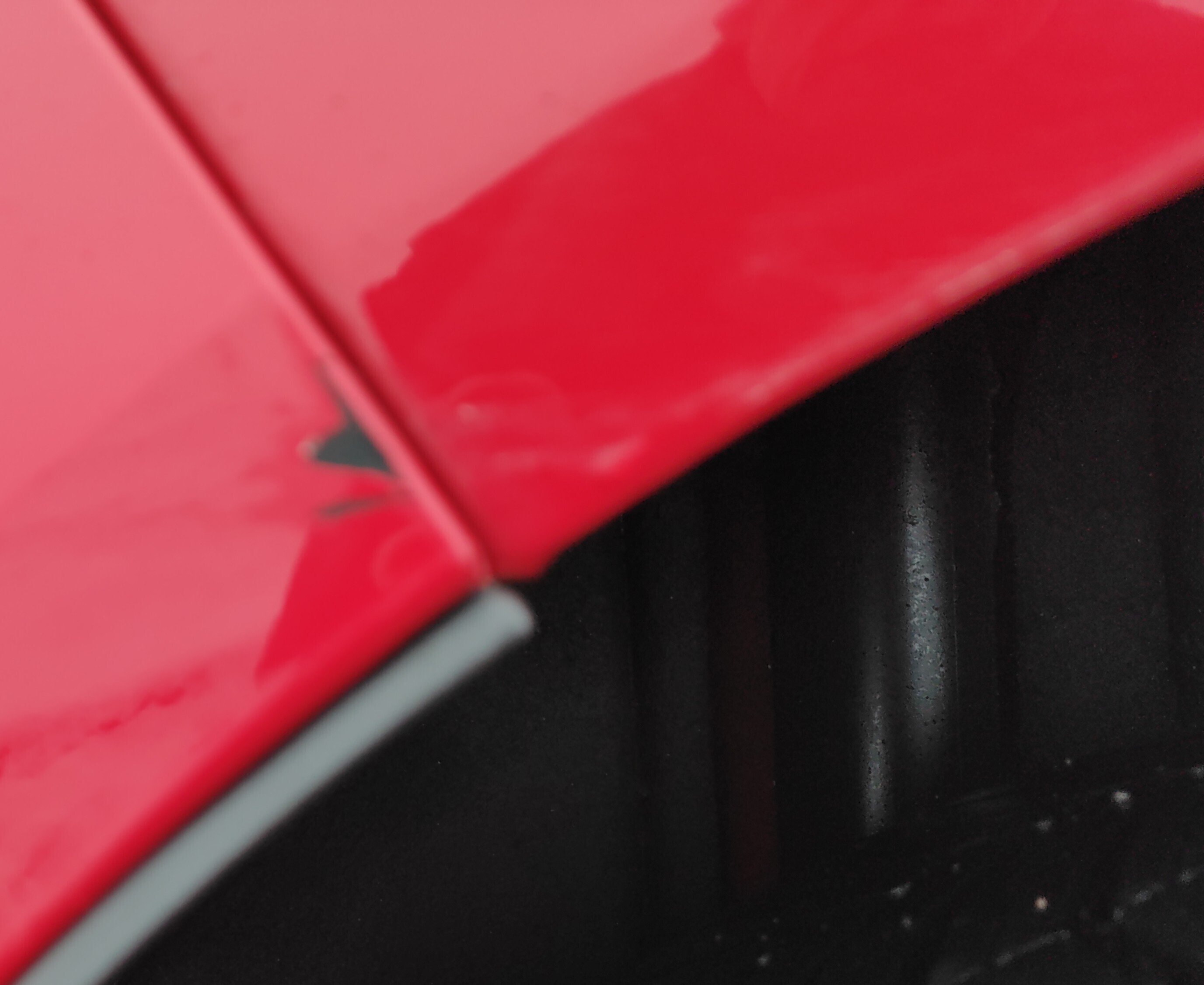 Rød Ford Fiesta fra 2016