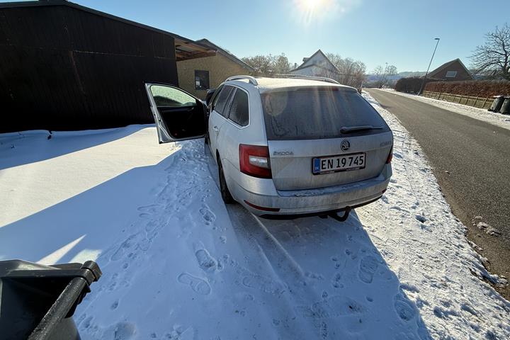 Grå Skoda Octavia fra 2019