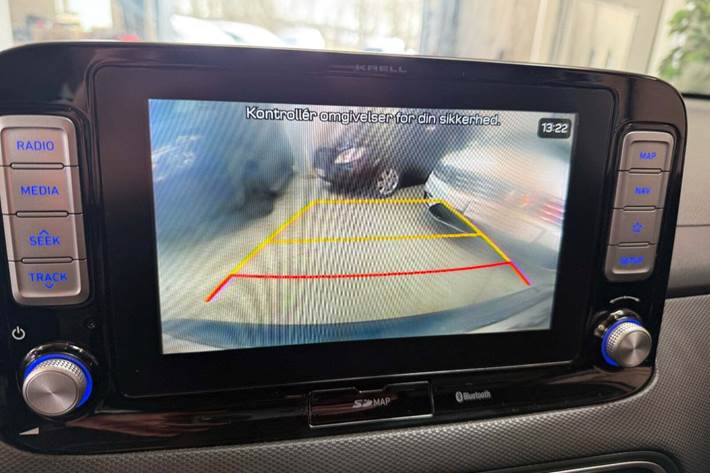 Blå Hyundai Kona fra 2018