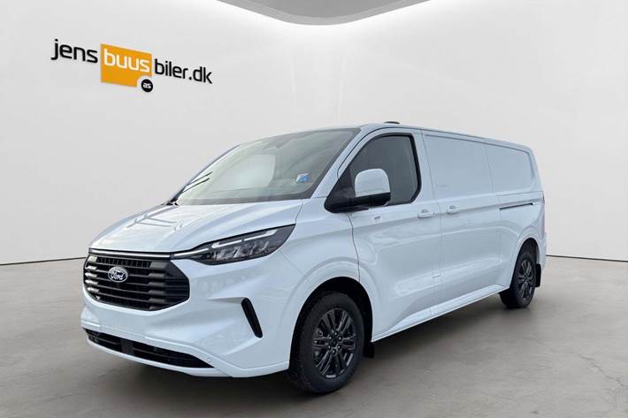 Hvid Ford Transit Custom 320L fra 2026
