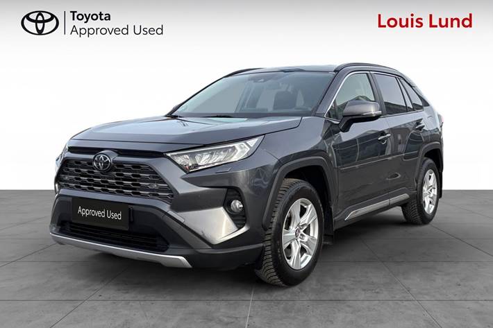 Grå Toyota RAV4 fra 2019 set udefra